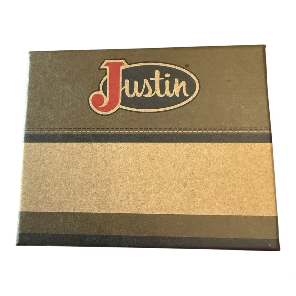 Justin Genuine Leather Card Wallet with Money Clip